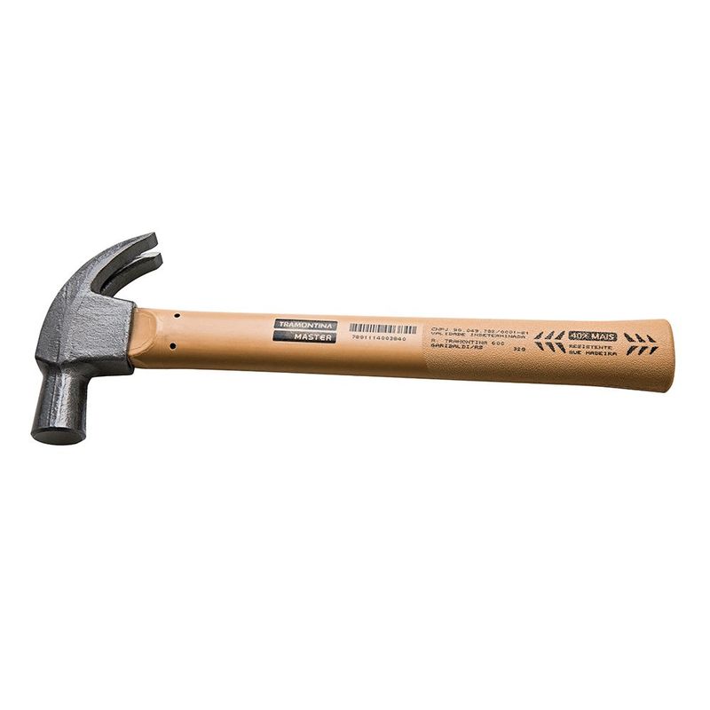 Martelo Unha Tramontina 27mm Cabo Madeira 0