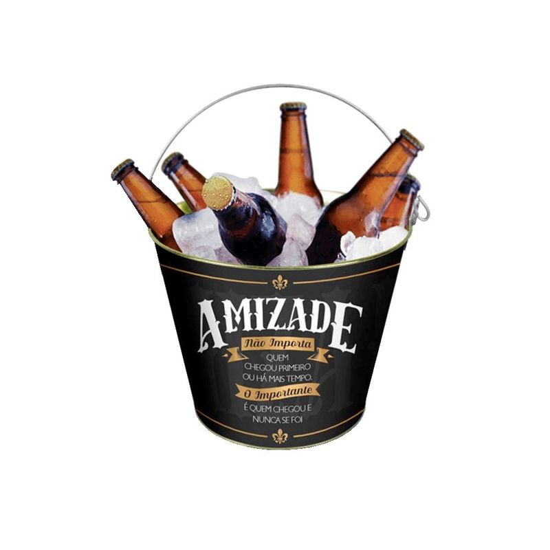 Balde de Gelo Brasfoot Amizades 5L Decorado 4694 1