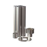 Lareira Etanol Met vila Prata - 843LE 2