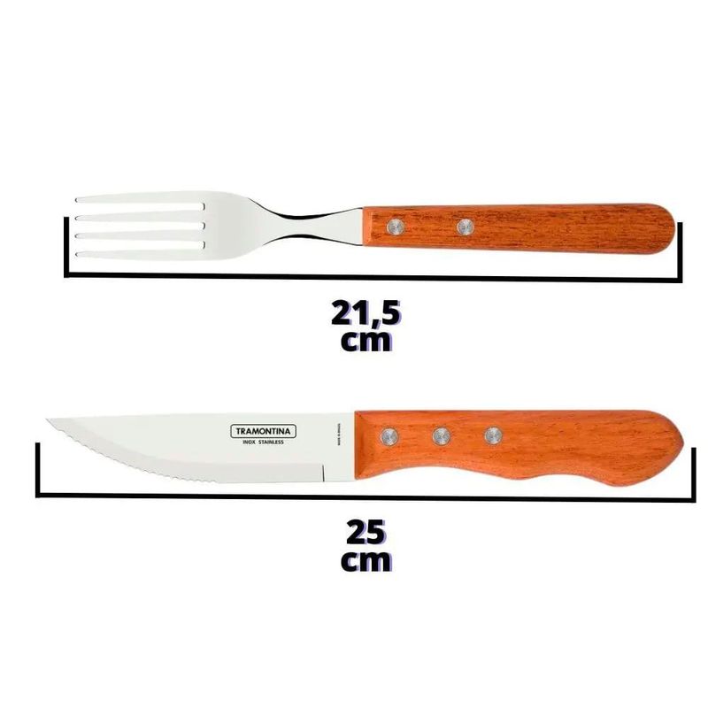 Faqueiro Tramontina Churrasco Jumbo 12 Pe as Inox 1