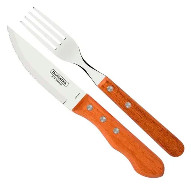 Faqueiro Tramontina Churrasco Jumbo 12 Pe as Inox 2