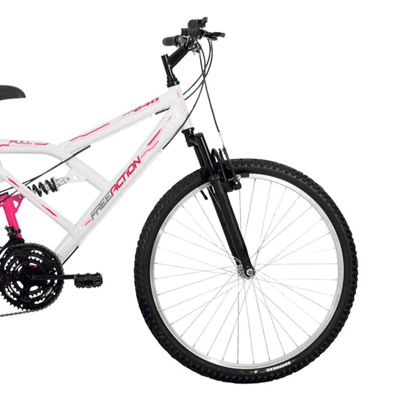 Bicicleta Mormaii Full Aro 26 Bco Preto 21V 3