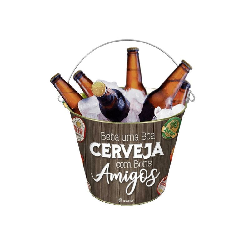 Balde Gelo Brasfoot Bons Amigos R tulos 5L Decorado 4693 1