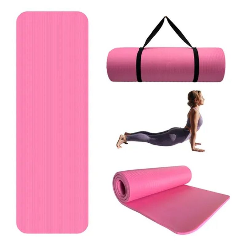 Tapete Yoga Kapazi Rosa 2x0 6m - Conforto e Estabilidade 2