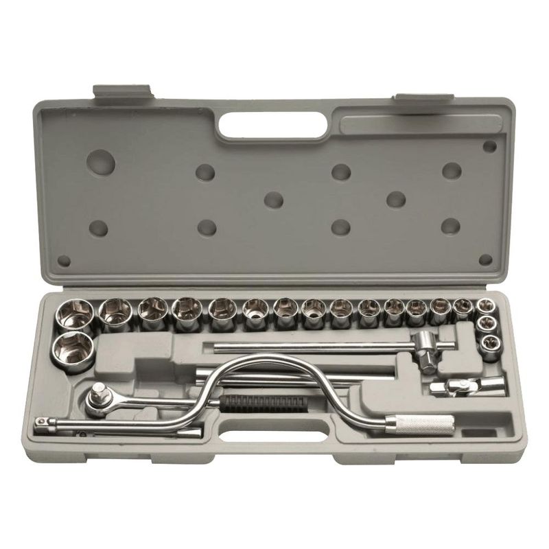 Jogo Soquetes Eda 24 Pe as 10mm a 32mm A o Carbono 0