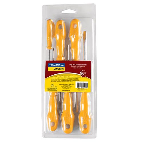 Jogo Chaves Fenda/Phillips Tramontina 6 Peças