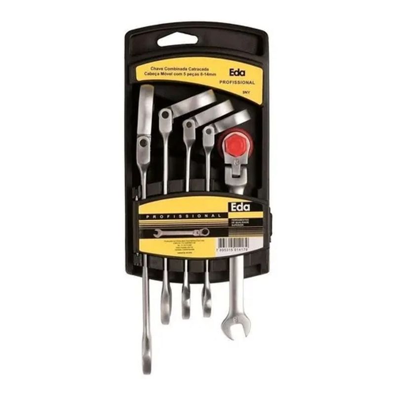 Jogo Chaves Combinadas Eda 5 Pe as 8-14mm 0