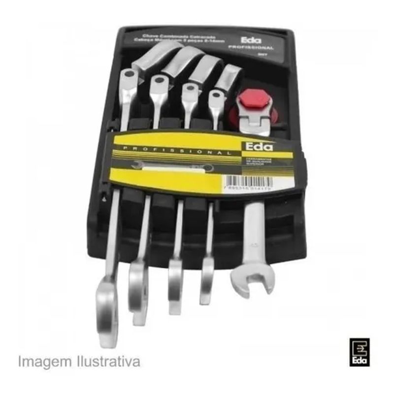 Jogo Chaves Combinadas Eda 5 Pe as 8-14mm 1