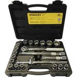Jogo Soquetes Estriados Stanley 1 2  22 Pe as 1