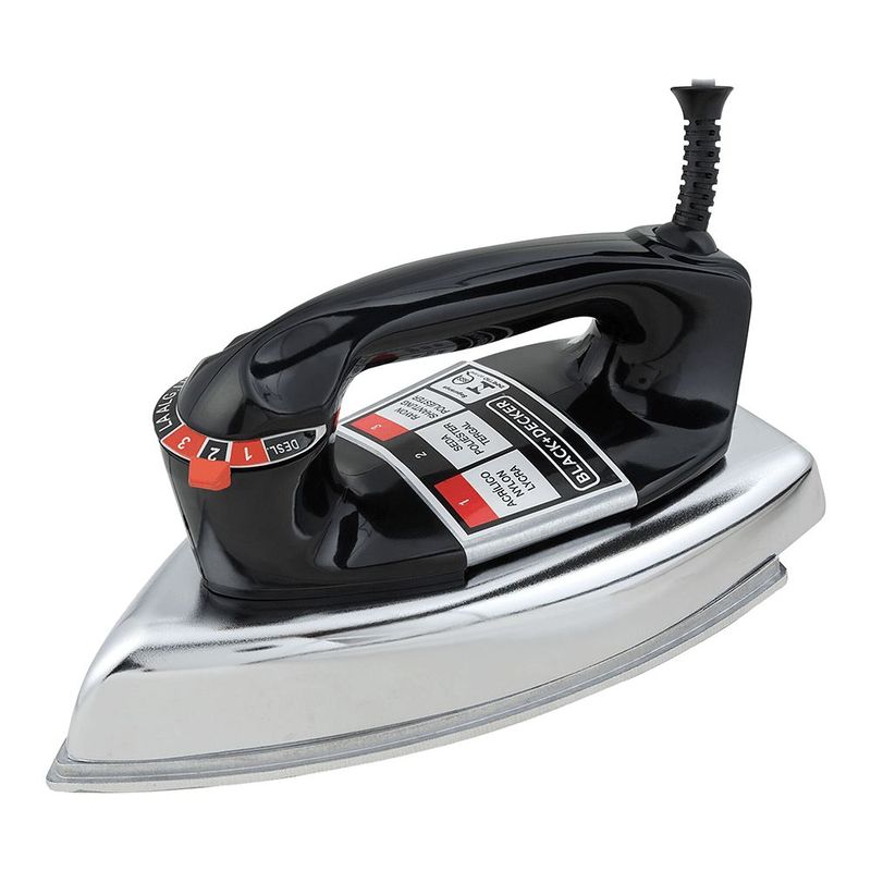 Ferro de Passar Seco Black Decker 1000W Alum nio 0