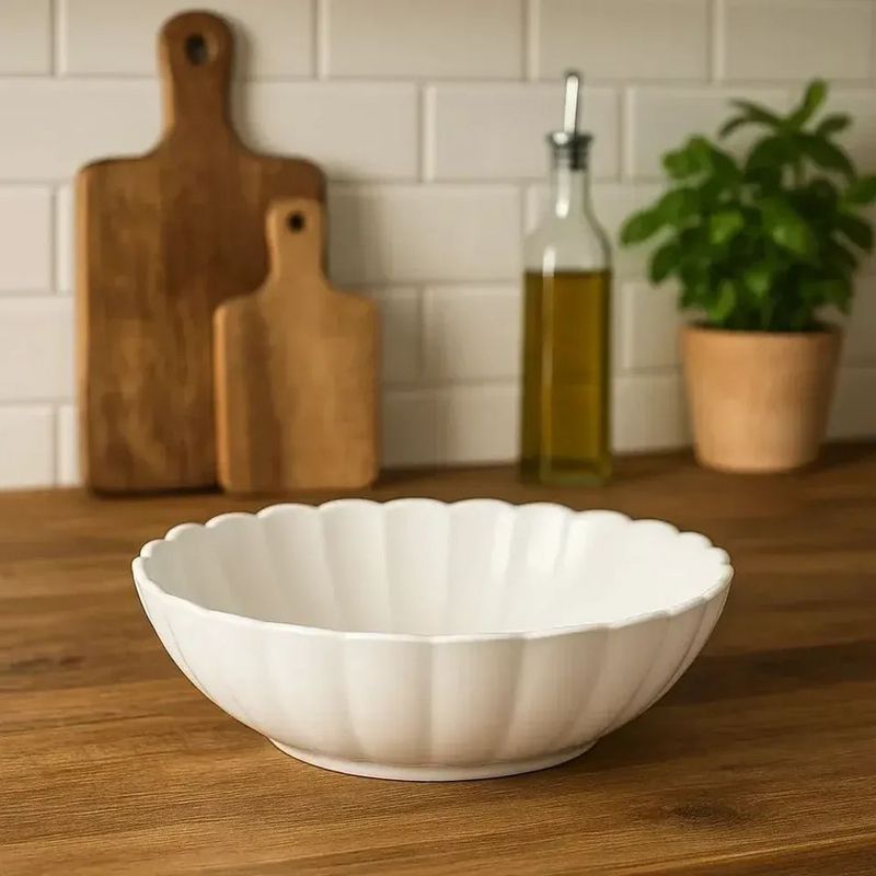 Saleiro Oxford 25x14cm Porcelana Branca 1