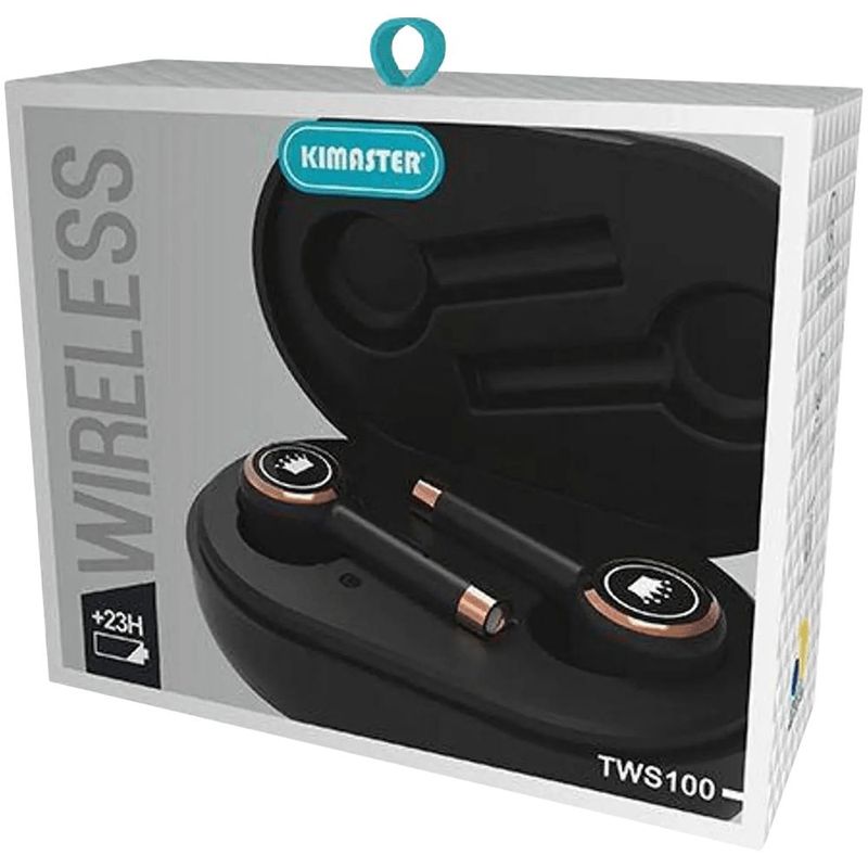 Fone Wireless Kimaster TWS100 c  Microfone 3