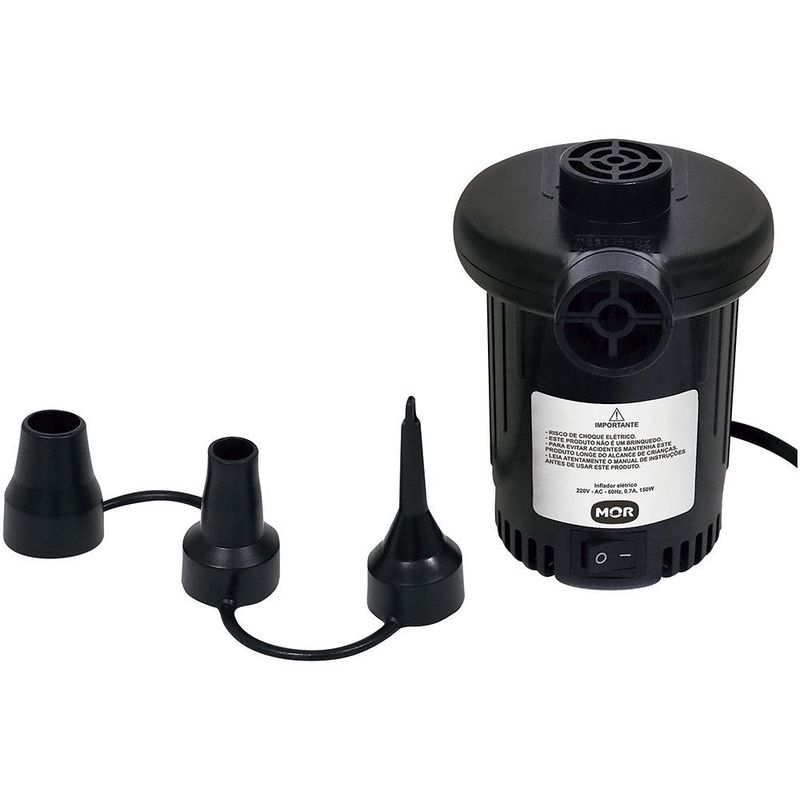 Inflador Manual Mor 3 Bicos Adaptadores 1887 0