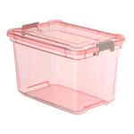 Caixa Organizadora Plasvale 50L Cinza Transp 1482 2