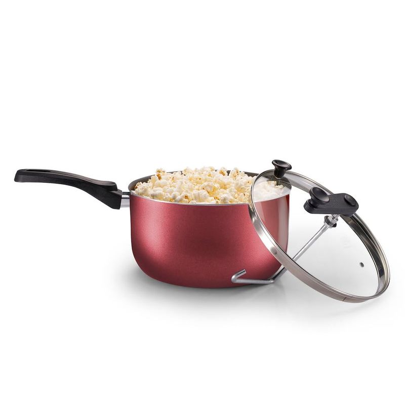 Pipoqueira MTA Cristal 22cm 3 6L Alum nio Cereja 4