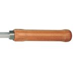 Espeto Simples Mor 3203 A o Cromado Cabo Madeira 75cm 1