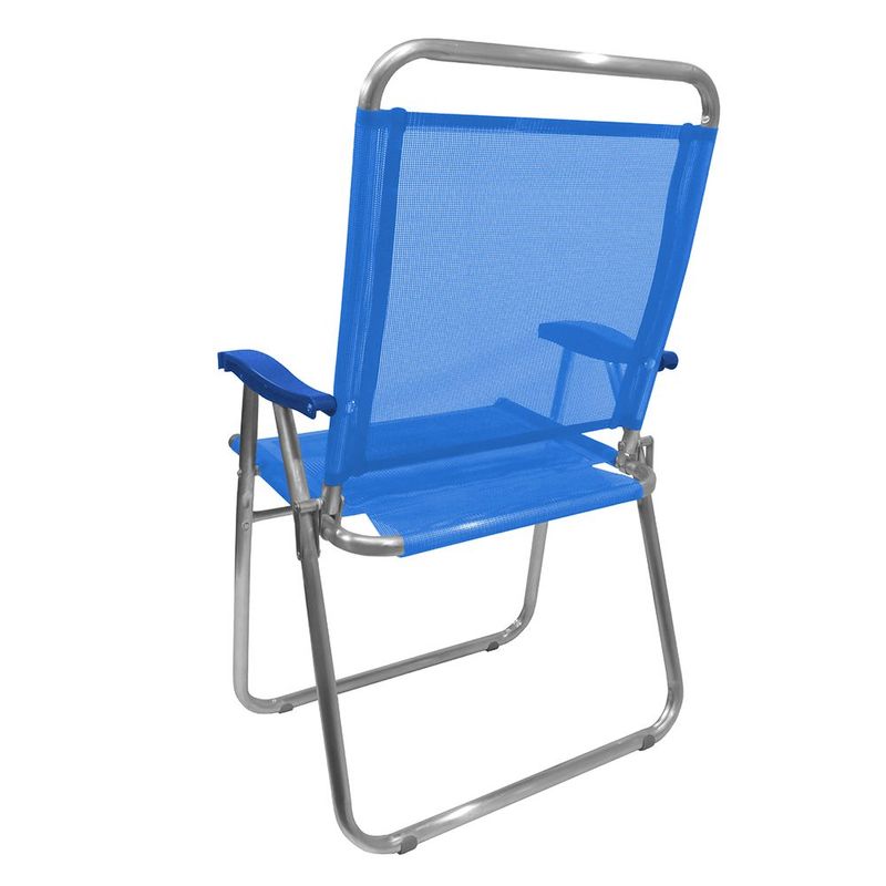 Cadeira Zaka King KNG300 Alum  Azul 140Kg Plus Size 1