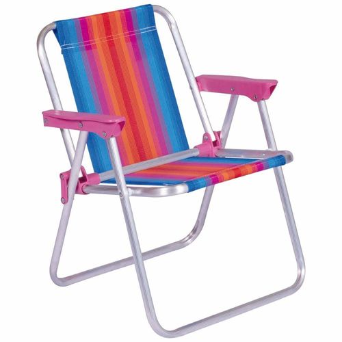 Cadeira Mor 2122 Inf. Alum. Rosa 30Kg Dobrável