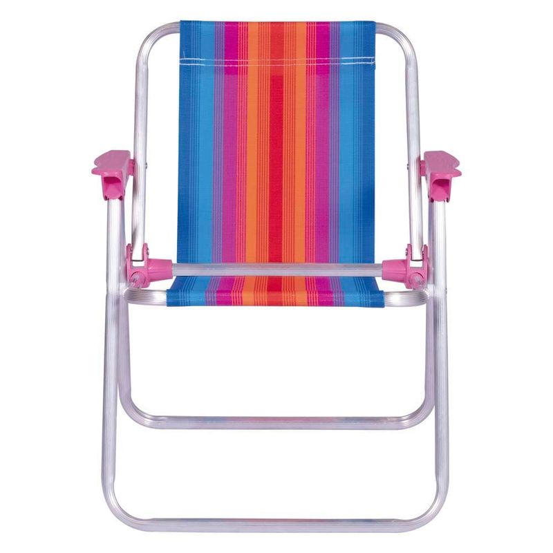 Cadeira Mor 2122 Inf  Alum  Rosa 30Kg Dobr vel 1