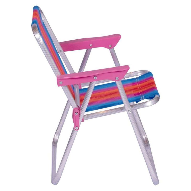 Cadeira Mor 2122 Inf  Alum  Rosa 30Kg Dobr vel 2