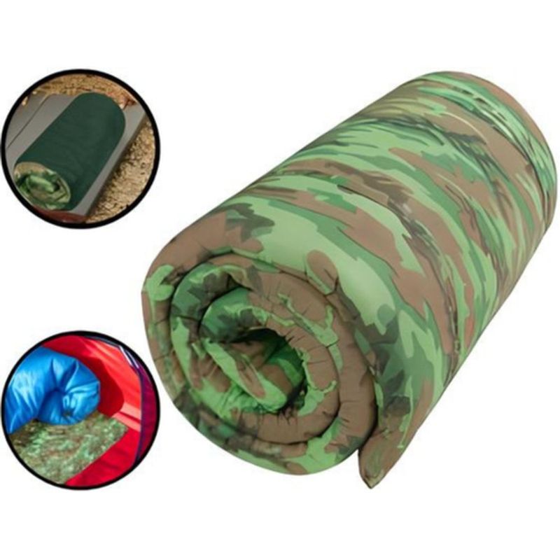 Colchonete Mor 9087 Camping 185x60x3cm Verde Militar 1