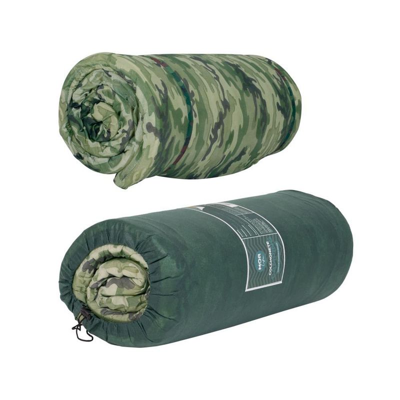 Colchonete Mor 9087 Camping 185x60x3cm Verde Militar 2