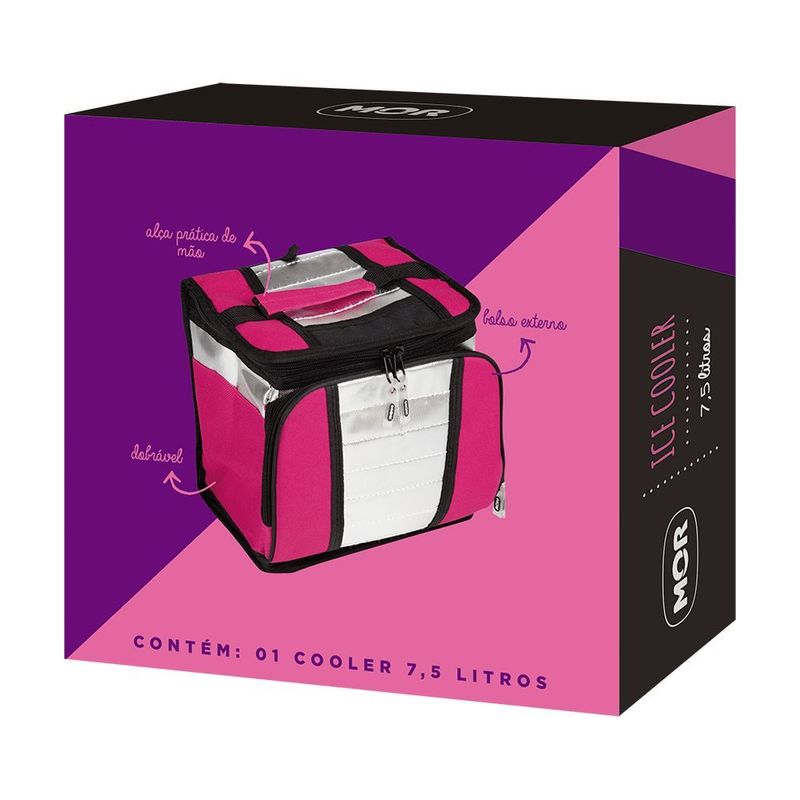 Ice Cooler Mor 7 5L Dobr vel Rosa 3629 6