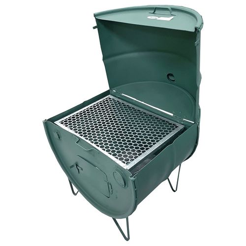 Churrasqueira Campeira Tambor Carvão Tampa Pequena