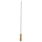 Espeto Simples Mor 3204 A o Cromado Cabo Madeira 85cm 2
