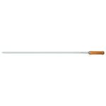 Espeto Simples Mor 3205 A o Cromado Cabo Madeira 95cm 1
