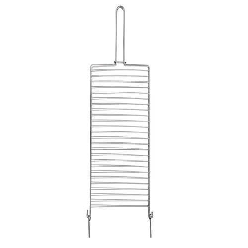 Grelha Dupla Mor 3103 Aço Cromado 27x81cm c/ Suporte