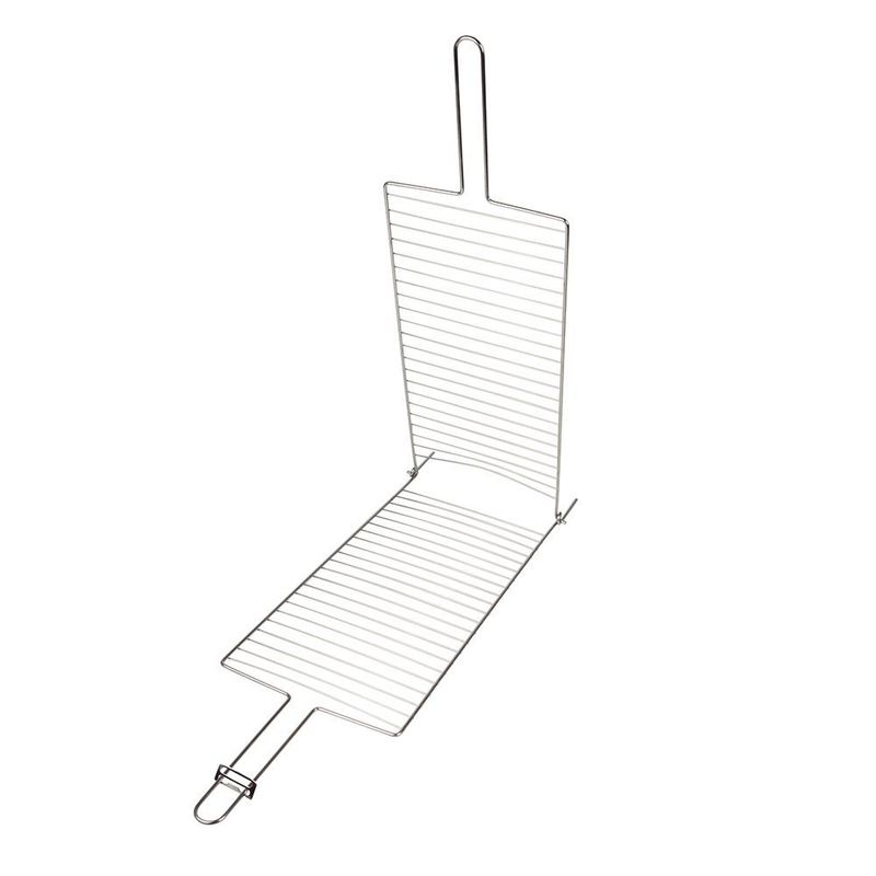 Grelha Dupla Mor 3103 A o Cromado 27x81cm c  Suporte 2