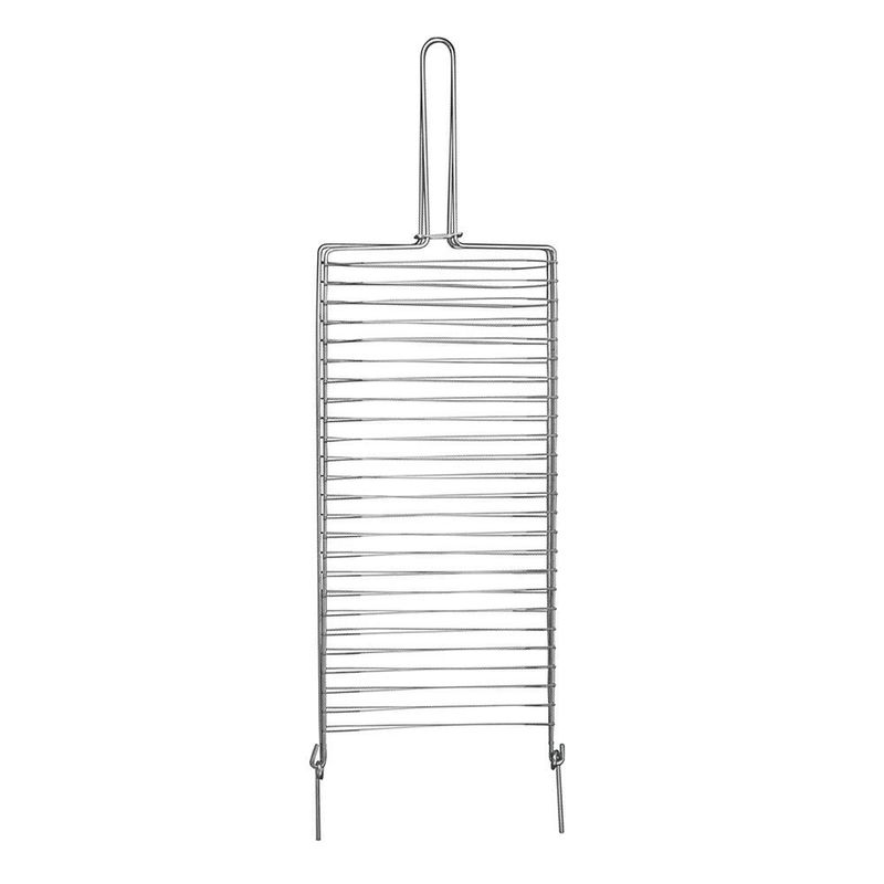 Grelha Dupla Mor 3106 A o Cromado 26x81cm c  Suporte 0