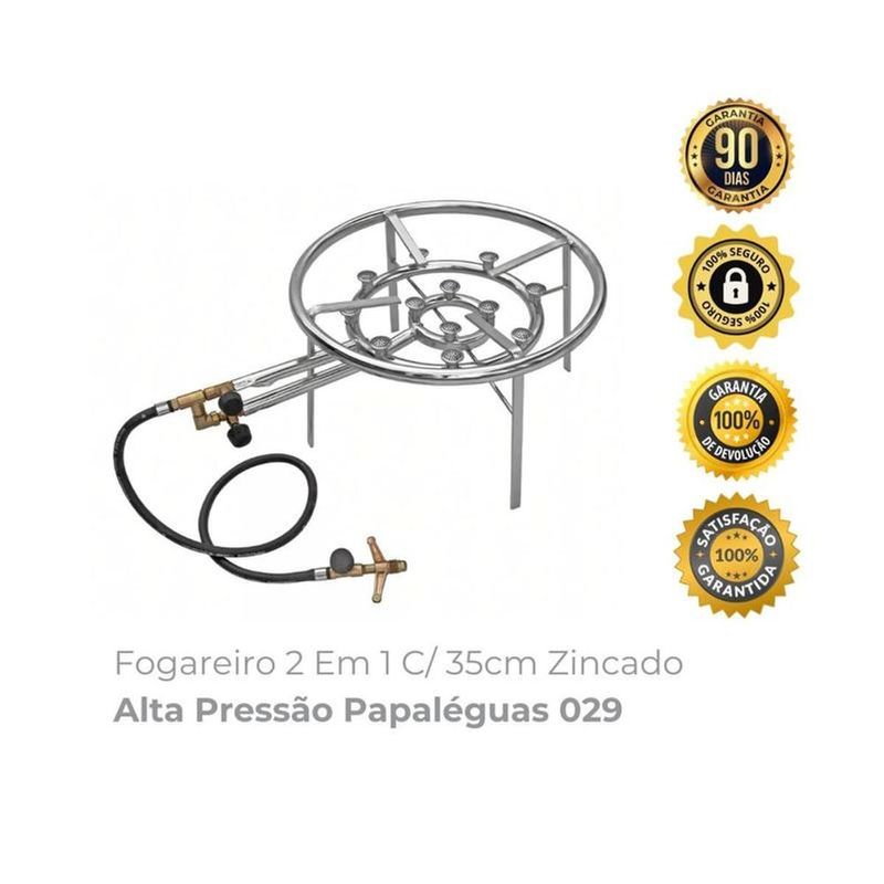 Fogareiro Papal guas 100 4 Queim  G s Alta Press o 4