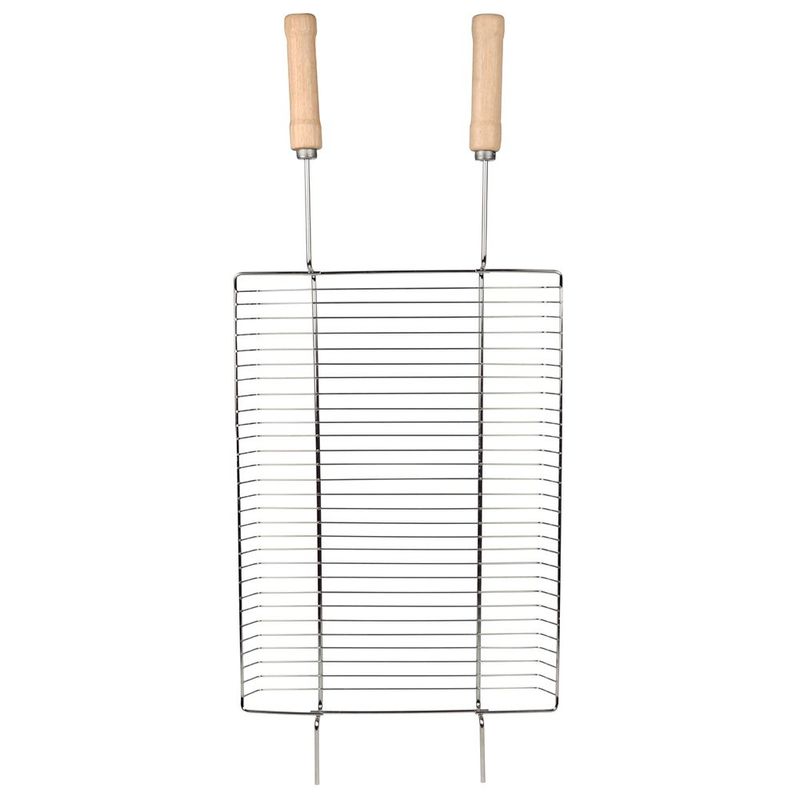 Grelha Mor 3112 Big Grill A o Cromado 26x84cm Madeira 0