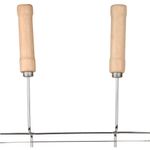 Grelha Mor 3112 Big Grill A o Cromado 26x84cm Madeira 3