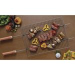 Grelha Mor 3112 Big Grill A o Cromado 26x84cm Madeira 9