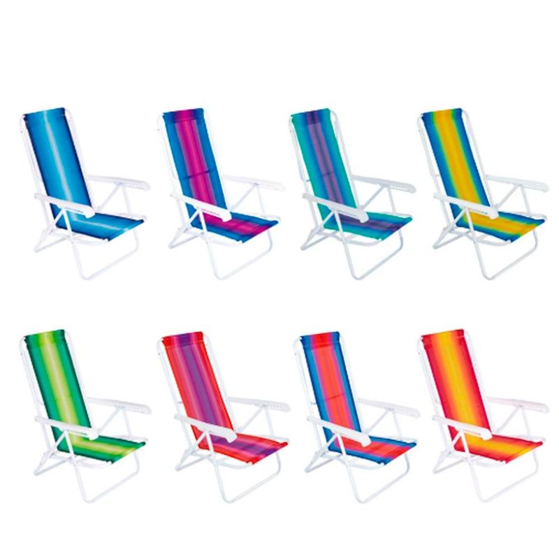 Cadeira Praia Reclin vel Mor 2005 A o 8 Posi  es 4