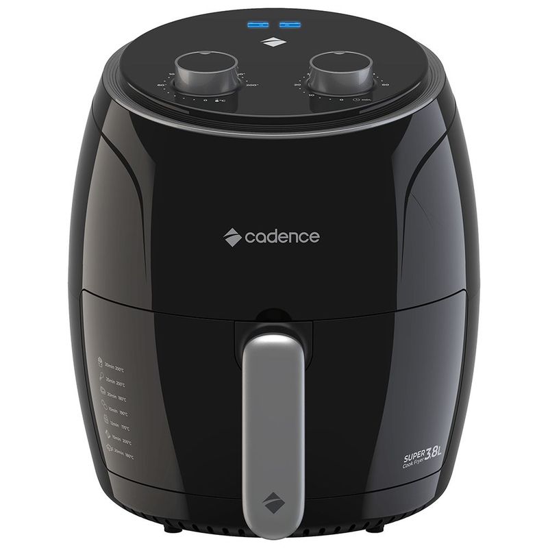 Fritadeira Sem  leo Cadence Super Cook Fryer 3 8L 0