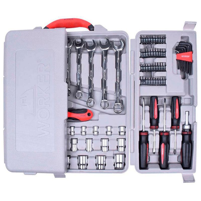 Maleta de Ferramentas Worker 110 Pe as - 980803 2