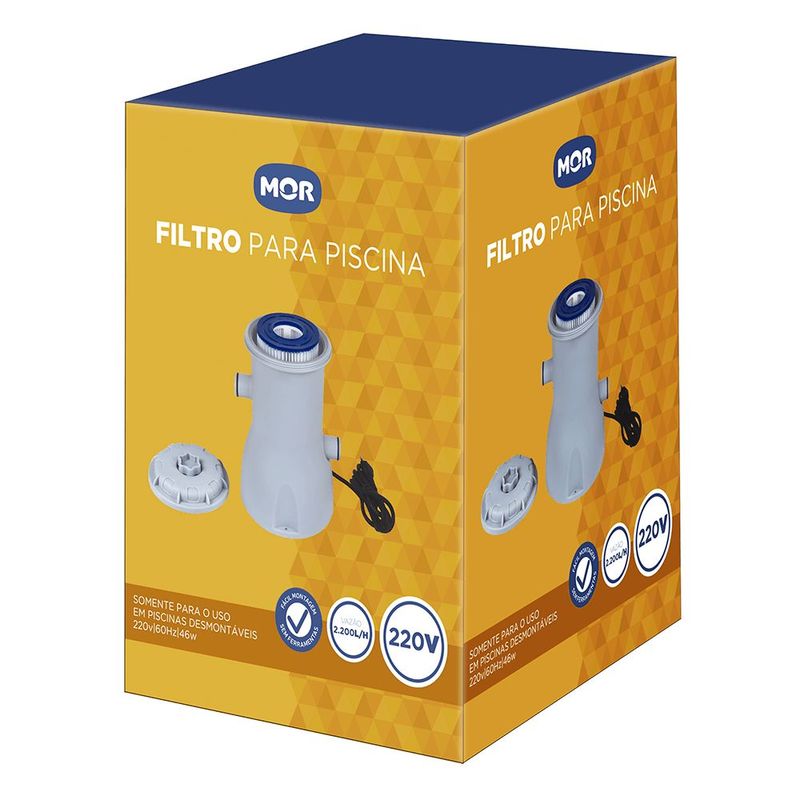Filtro Piscina Mor 2200L h Polipropileno 220V 1512 5
