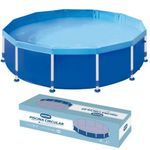 Piscina Circular Mor 5000L A o Lona Tripla Azul 1045 3