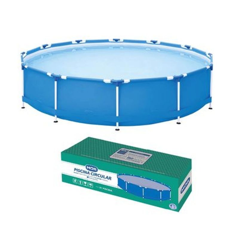 Piscina Circular Mor 7000L A o Lona Tripla Azul 1046 1