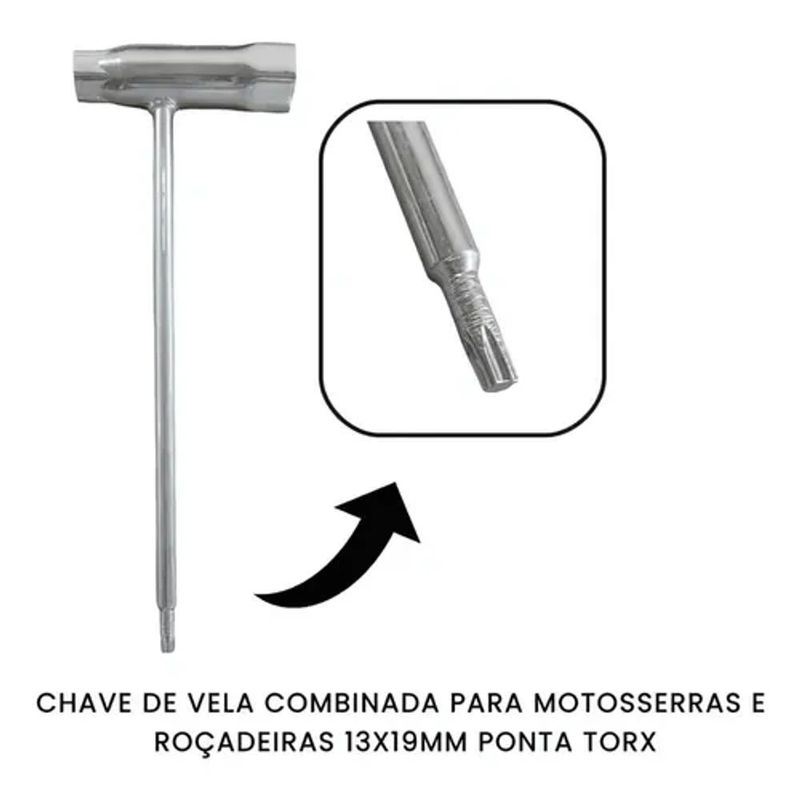 Chave Vela Motosserra Husqvarna 13x19 2