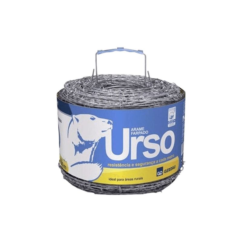Arame Farpado Gerdau Urso 250m Galvanizado 1 6mm 1
