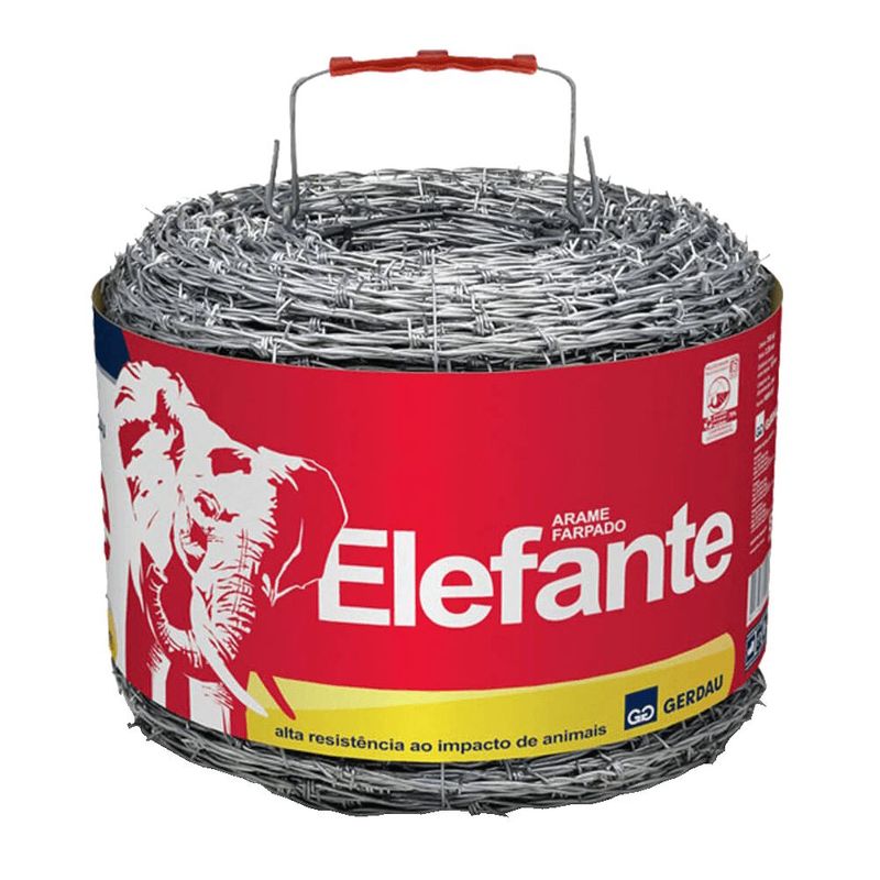Arame Farpado Gerdau Elefante 250m Galvanizado 2 2mm 0
