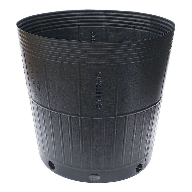 Embalagem Mudas Nutriplan 8 5L Polietileno Preto 2