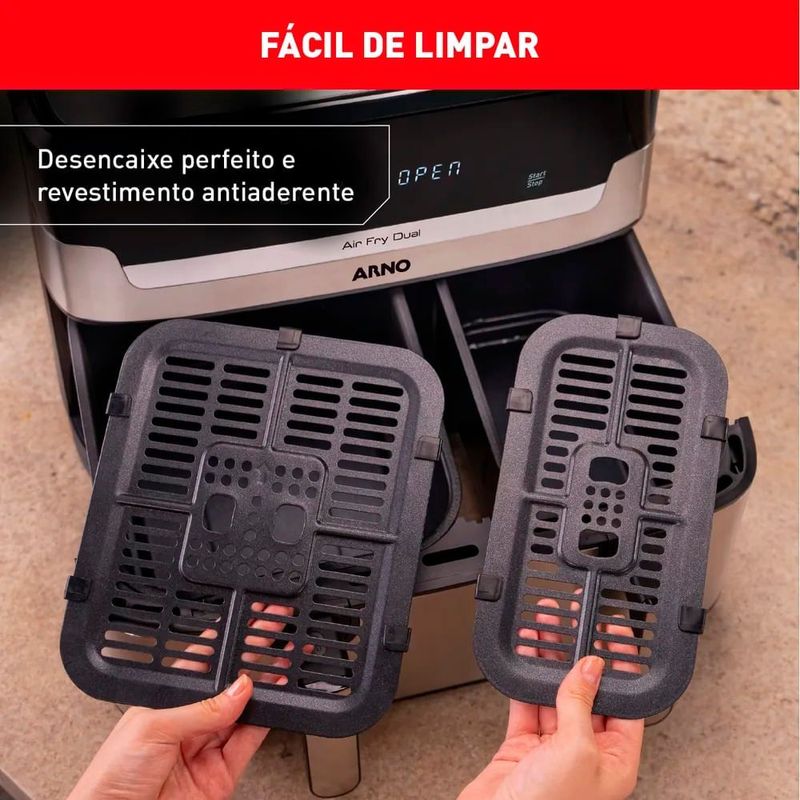 Fritadeira Arno Sem  leo Dual 5 2l 3 1l Afd2-220v 6