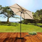 Ombrelone Mor Alum nio 2 4m Bege Manivela FPS 35 9222 0