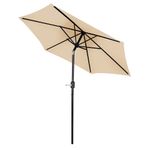 Ombrelone Mor Alum nio 2 4m Bege Manivela FPS 35 9222 1